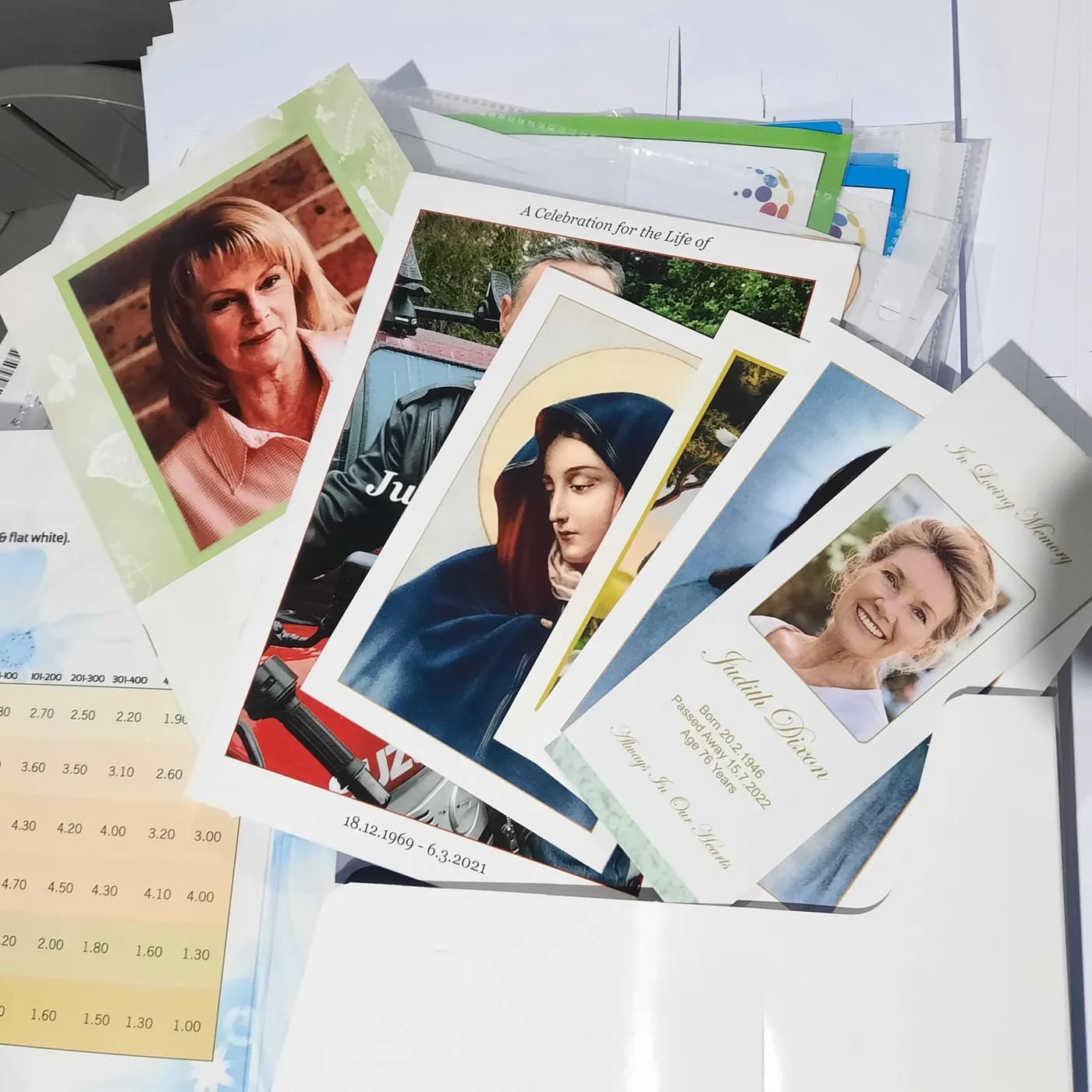 Memorial Cards